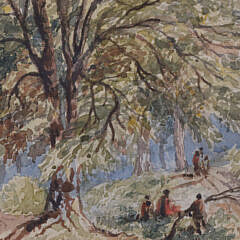 Pair of 19th Century English Landscape Watercolors