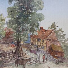 Pair of 19th Century English Landscape Watercolors