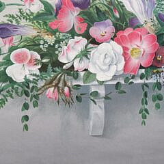 Gideon Eldon Bradbury Oil on Canvas “Still Life, Garden Flowers”