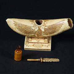 Antique Liberty Justice Scent Bottle