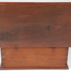 Antique Carved Teak Wood Document Box, 19th Century