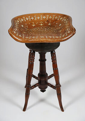 42930 Inlaid Piano Stool A 9409_2 JPG
