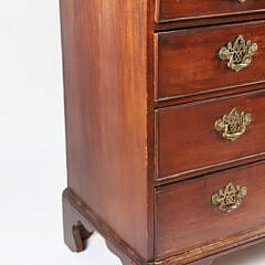 Chippendale Mahogany Chest of Five Drawers, circa 1800