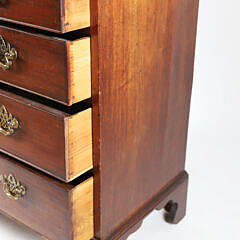 Chippendale Mahogany Chest of Five Drawers, circa 1800