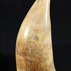 Scrimshaw Sperm Whale Tooth, 19th Century