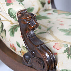 Pair of William IV Mahogany Armchairs, 19th Century