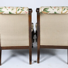 Pair of William IV Mahogany Armchairs, 19th Century