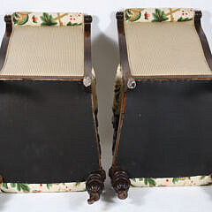 Pair of William IV Mahogany Armchairs, 19th Century