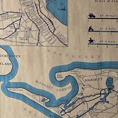 Robert Newton Mayall, “The Highways, Byways and Notways” Map of Nantucket Island