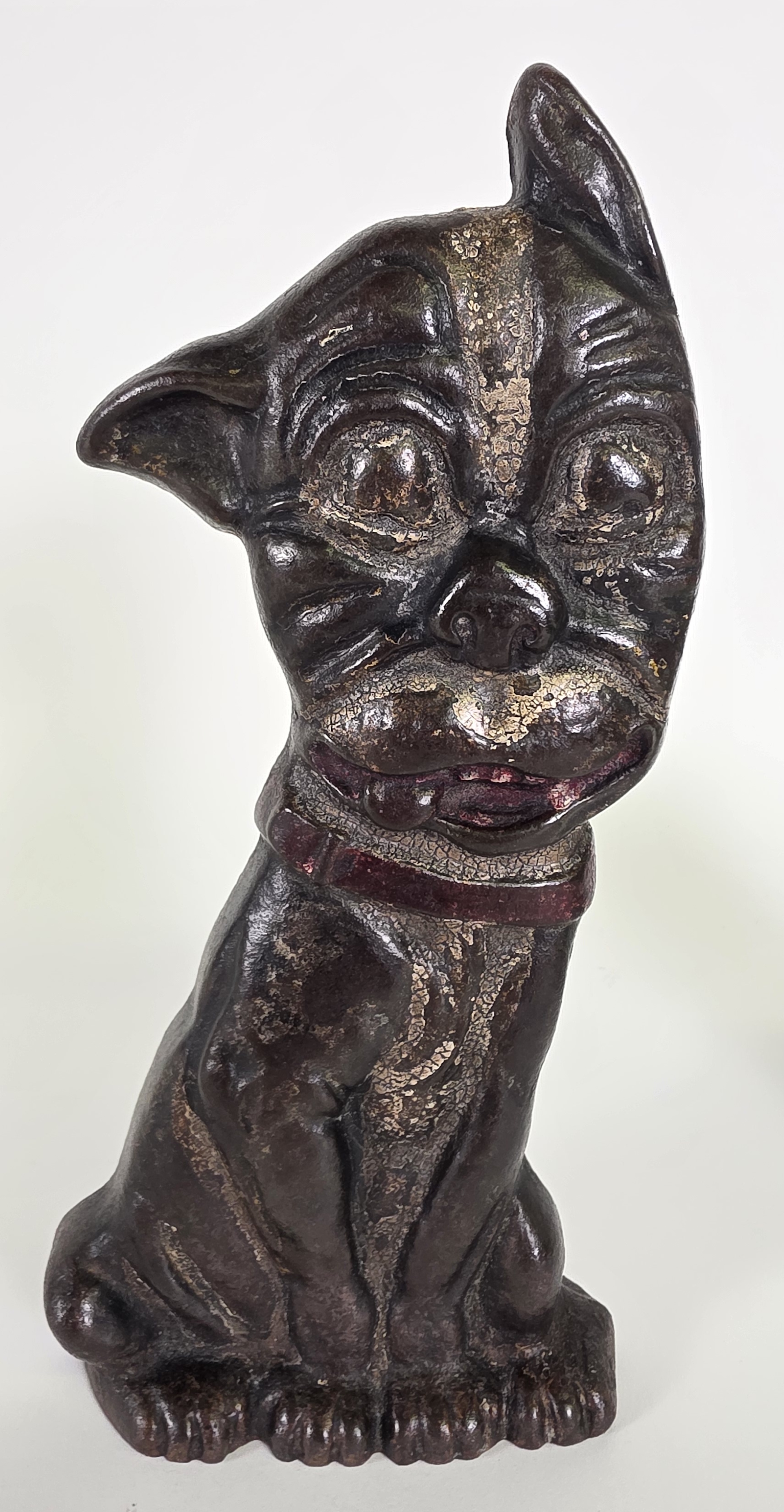 A.M. Greenblatt Antique Cast Iron Dog Doorstop - Scarce A.M.