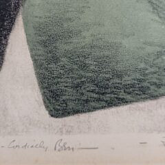 Benton Murdoch Spruance “Forward Pass” Color Lithograph Print