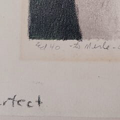 Benton Murdoch Spruance “Forward Pass” Color Lithograph Print