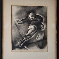 Benton Murdoch Spruance “Ball Carrier” Lithograph Print