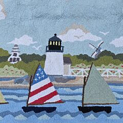 Vintage Claire Murray Nantucket Room Size Hand Hooked Rug