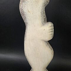 Inuit Carved Antique Whalebone Figural Seal Sculpture, 19th century