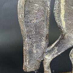 Pair of Antique Brass Figural Horse Doorstops or Bookends, 19th century