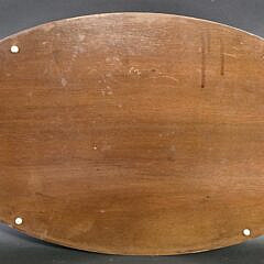 Antique Satinwood Urn Inlaid Mahogany Oval Serving Tray, circa 1920s