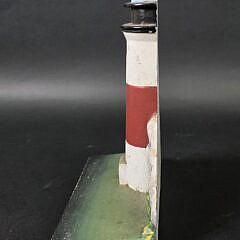 Vintage Cast Iron Sankaty Head Lighthouse Doorstop