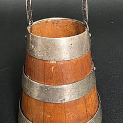 Vintage Sterling Silver Bound Bucket, 20th Century
