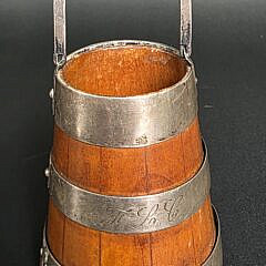 Vintage Sterling Silver Bound Bucket, 20th Century