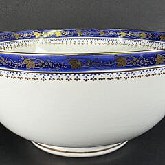 Large Antique Chinese Export Armorial Gilt Painted Eagle Bowl, 19th century