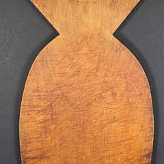 Vintage Carved Pineapple Form Cutting Board, 20th century