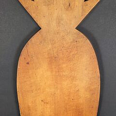 Vintage Carved Pineapple Form Cutting Board, 20th century