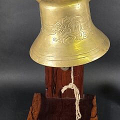 Vintage Brass Anchor and Ships Bell, 20th century