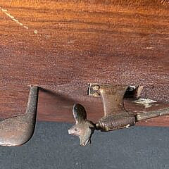 Vintage Multiwood Inlaid Cherry and Mahogany Wind Up Boat Pond Model, 20th century