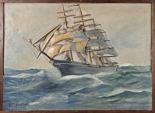 4367-955 Relief Carved Ship A.edited