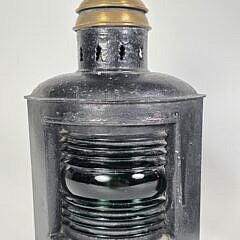 Pair of Antique Perko Port and Starboard Ships Light Lanterns, 19th century
