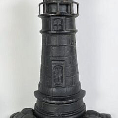 Oversized Cast Iron Figural Light House Doorstop