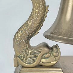 Vintage Brass Figural Dolphin Submariners Ships Bell