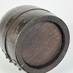 Antique English Oak Bound Cider Pitcher