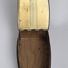 Antique Painted Metal Battle Ship Match Holder, circa 1920