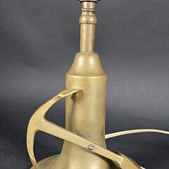 Vintage Solid Brass Nautical Anchor Desk Lamp, 20th Century