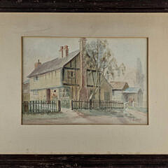 Jane Brewster Reid Watercolor on Paper, “Home Sweet Home”,  Painting