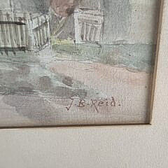 Jane Brewster Reid Watercolor on Paper, “Home Sweet Home”,  Painting