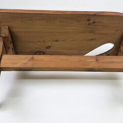 Vintage Folk Art Figural Carved Pine Sperm Whale Coffee Table, 20th century