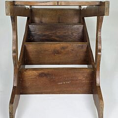 Vintage Set of Carved English Oak Four-Tier Library Steps, 20th century