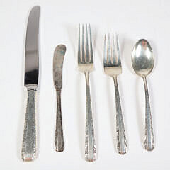 Towle Sterling Silver Flatware Service in the Candlelight Pattern