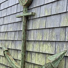 Green Painted Sheet Metal Oversized Anchor