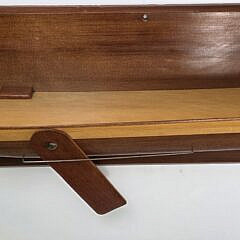 Fine Vintage Shipbuilders Half Hull Model, “Fanny M”, Piscataqua Gundalow, 20th century