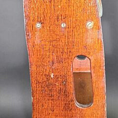 Vintage Oak and Brass Hanging Yacht Boat Ladder