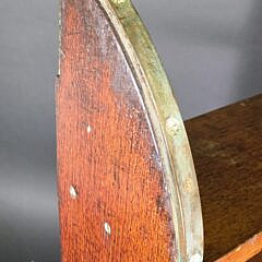 Vintage Oak and Brass Hanging Yacht Boat Ladder