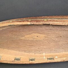 Vintage Carved Boat Makers Full Body Hull Boat Model