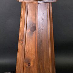 Three-Tier Electrified Figural Lighthouse Bookshelf Floor Lamp