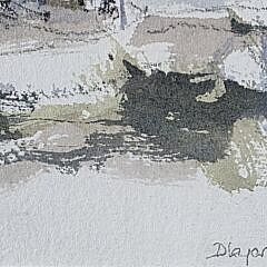David Lazarus Watercolor on Paper “Great Point Lighthouse”, Nantucket Painting