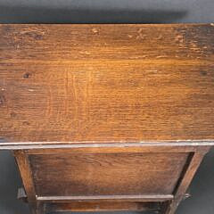 Antique English Oak Humidor Smoking Cabinet