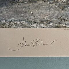 John Stobart Limited Edition Lithograph “Nantucket the Celebrated Whaling Port in 1835”